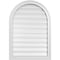 Ekena Millwork Round Top Surface Mount PVC Gable Vent: Functional, w/ 2"W x 1-1/2"P Brickmould Frame, 24"W x 34"H GVPRT24X3402SF - alternate 1